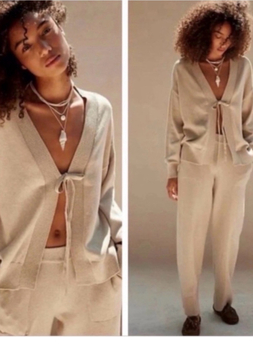 Free People Solar Cardigan & Pants Set